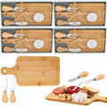 Ziliny 4 Sets Baby Shower Prizes Mini Charcuterie Board, Bamboo Color by Ziliny