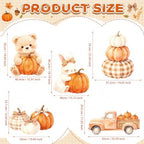 5 PCS Fall Pumpkin Baby Shower Stand Up Decor for Indoor Outdoor - Image 3