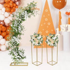 Metal Arch Backdrop Stand, 6.56FT Wedding Arch Ballon Stand with 2 Square Frame Stand Sets, Reusable Metal Ballon Column Kit, Balloon Arch Stand for Birthday, Wedding, Graduation, Baby Shower Party - Image 6
