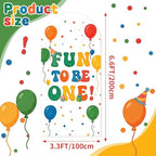 Breling Fun to Be One Birthday Decoration 6.6 ft Arch Cover Backdrop - Image 2