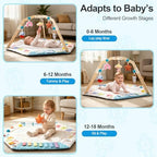 Baby Play Gym Mat with Multiple Sensory Developmental Zones for 0-18Months Babies - Image 5