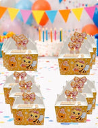 12 Personalized Bee Party Favor Boxes – Custom Name and Age Birthday Candy Boxes – Bee Theme Treat Boxes for Kids Party Decorations - Image 4
