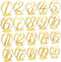 Wedding Table Numbers 20 Pcs Table Numbers With Base Gold Watch Blank Wedding Golden Party Banquet(Golden) by Unknown