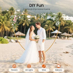 Heart Shape Wedding Arches for Ceremony, 6.9FT Gold Love Arch Backdrop Stand, Metal Heart-Shaped Balloon Arch Frame for Wedding Baby Shower Bridal Birthday Christmas Party Decorations - Image 6