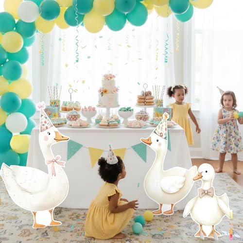 3 Pcs Silly Goose Baby Shower Birthday Decorations Large Silly Goose Gender Reveal Sign Cutouts 1st Birthday Party Centerpieces for Baby Shower Party Photo Booth Props Backdrops Decor - Image 5