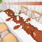 50 Pack Terracotta Fall Napkins 20x20Inch Cheesecloth Napkins - Image 5