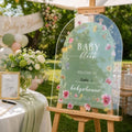Yousoontic 24" x 18" Acrylic Baby in Bloom Baby Shower Welcome Sign by Yousoontic