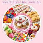 VISCOO 36 Pack Cupcake Stand, Dessert Table Display Set,Tiered Tray Stand - Image 7