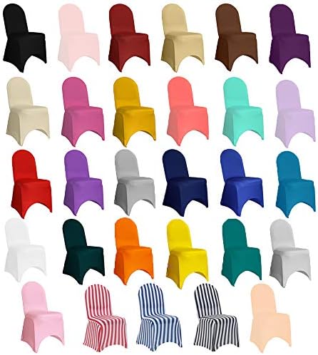 YOUR CHAIR COVERS - 50 Pack Stretch Spandex Banquet Chair Covers - Lavender, Wedding Slip Covers, Premium Quality Chair Cover - Image 7