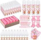 288 Pcs Baby Shower Favors Set for Guests,Pink,Bear by Dansib