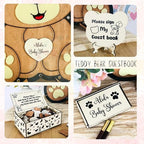 Teddy Bear Baby Shower Guest Book Alternative, Wooden Sign-in Drop Box - Image 6