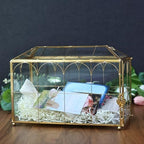HighFree Glass Wedding Card Box with Lock & Slot (With Arch, Large) - Image 6