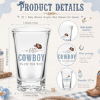 Vesici 25 Set/150Pcs Cowboy Baby Shower Party Favors, It's A Boy - Image 2