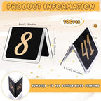Suzile 100 Pcs Table Numbers 1-100 Acrylic Double Sided,Black and Gold - Image 3