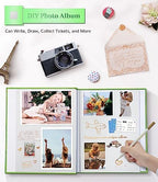 Artfeel Photo Album Self Adhesive Scrapbook Album for 3x5 4x6 5x7 8x10 Pictures,60 Pages Linen Cover with Display Window DIY Photo Book,Ideal Gifts for Family Travel Wedding Baby - Image 4