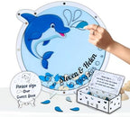 Dolphin Guest Book Alternative Drop Box Frame, Personalized Beach Wedding by Handmade