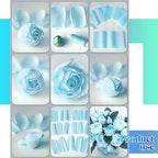 TaoBary 30 Rolls Crepe Paper Roll Streamer, Blue Series, 6 Colors - Image 3