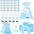 25 Sets Baby Shower Favors for Guests Hand Cream Baby Feet Scented Soap Party Favors Blue Baby Shower Guests Gifts with Organza Bags and Thanks Tags for Baby Shower Wedding Party by Demonwer