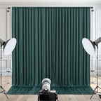 10x10ft Hunter Green Backdrop Curtain for Wedding Parties Wrinkle Free Fabric Dark Green Drapes Backdrop Decoration for Baby Shower Birthday Photography Decoration 2 Panels, 5ft x 10ft - Image 3