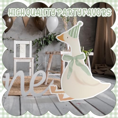 Croblissful One Silly Goose Party Decorations, Sage Green, Goose - Image 4