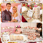 80 Wedding Guest Book Alternative tumbling tower Wooden Block, Pumpkin - Image 6