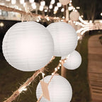 Treela 90Pack White Chinese Paper Lantern for Wedding Party Decor, 8 Inch - Image 2