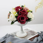 10Pcs Rose Balls for Centerpieces (Burgundy & Dusty Rose & White) - Image 3