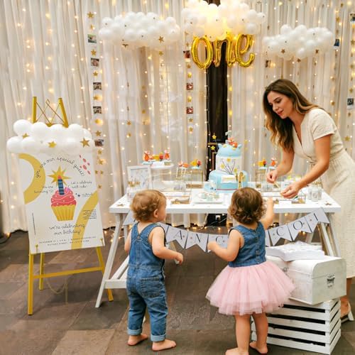 Snughome 45.7" Gold Easel Stand for Sign, Heavy Duty Metal Display Easel with Drawstring Bag, 4-Tier Adjustable Height Art Easel for Wedding Signs, Painting, Posters & Mirrors - Image 2