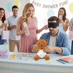 6 Sets Bottle Chug Baby Shower Games Tan Brown Bear - Image 6