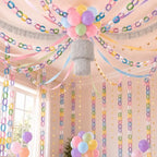 Paper Garland Party Decorations, Girls Birthday Party Decorations Kit, by NEOWEDDING