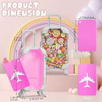 Teecyhooo 20 Pcs Mini Suitcase and 20 Pcs Metal Luggage Tags with Card - Image 2