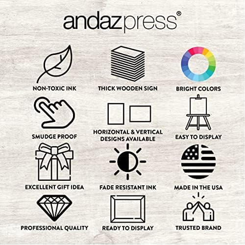 Andaz Press Large Wooden Welcome Sign for Wedding, Rustic Welcome Sign 16" x 20" Custom Names Pine Trees Woodland Wedding Signage English Oak MDF Wood Finish Wedding Reception Indoor Outdoor Signs - Image 6