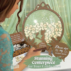 Quinceanera Guest Book Alternative, Sage Green Gold Drop Box Frame Sweet 15 - Image 3