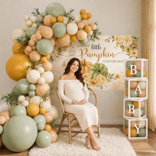 Little Pumpkin Baby Shower Decorations Gender Neutral - Image 4