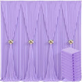 10 Panels Lavender Backdrop Curtain for Parties Wedding Light Purple Wrinkle Free 50ft x 10ft Backdrop Drapes for Baby Shower Birthday Party Photo Photography Polyester Fabric Background Decoration by Suppromo