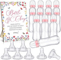 Trelaco 12 Pcs Wildflower Baby Shower Games Bottle Chug Wooden Sign Set by TrelaCo