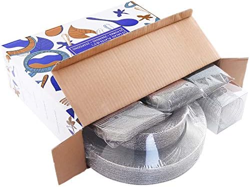WDF 150pcs Silver Plastic Plates Disposable - Winter Wonderland Party Decorations include 50 Dinner And Salad Plates,25 Forks, 25 Knives, 25 Spoons& 10oz Plastic Cups - Image 6