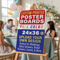 Custom Foam Board Poster Sign, 24x36 inch - 3/16 Thick - Personalized Foamcore Event Signs for Wedding, Baby Shower, Announcements, Presentations, Arts & Crafts by LegitFastPrinting