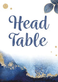 Blue Leafy Wedding Table Number Cardss 1-100 Double Sided For Reception Event Party Baby Shower Birthday 4x6 by Unknown
