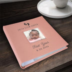 Personalized Engraved Baby Feet Leatherette Photo Album, First Birthday Gift, Baby Scrapbook - Image 5