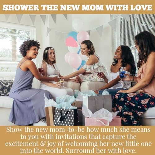 Amanda Creation Custom Baby Shower Invites Twinkle Baby Shower 20 5x7 Custom Personalized Gender Neutral Invitations With Envelopes - Image 5