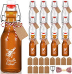 Reallnaive 12 Pack 8oz Vanilla Extract Bottles Swing Top Glass Bottles by Reallnaive