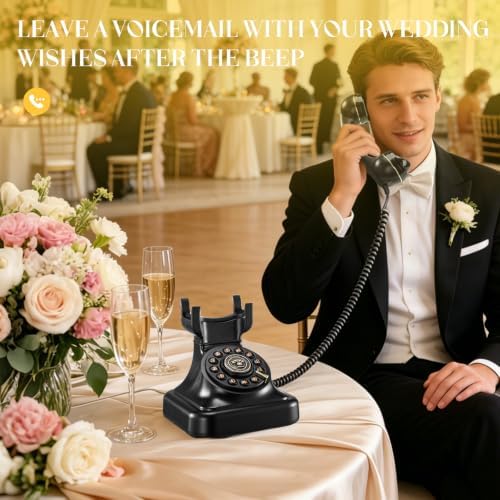 Audio Guest Book Wedding Phone Vintage Voice Message Recorder Telephone - Image 4