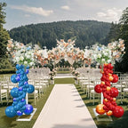 8.2FT Heavy Duty Adjustable Backdrop Stand Kit Square Wedding Arch Balloon Arch for Photo Booth Background Baby Shower Birthday Party Decorations - Image 3