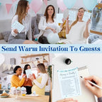 WOODAMORE Hilarious Baby Shower Games Boy - 4 Funny Baby Games for Baby Shower Boy Decorations, Blue Trivia Card Word Scramble Mommy Or Daddy Game for 25 Guests (Pack of 2) - Image 3