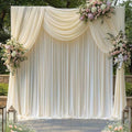 20FTx14FT Ivory Backdrop Curtains for Weddings, Birthdays and Photography by Outpain