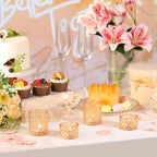 20 Pcs Gold Votive Candle Holder Glass Tea Light Candle Holders Bulk - Image 4