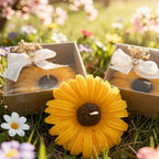 Wedding Favors for Guests Bulk Candle Favors Elegant Sunflower Candles – Baby Shower Communion Baptism Custom Bridal Shower Gifts, (10,20,30,50,100,150 Options Available in Customize Section) - Image 3