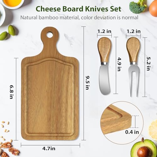24 Sets Bridal Shower Game Prizes, Mini Charcuterie Boards, Acacia Wooden - Image 2
