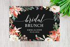 Andaz Press Custom Personalized Disposable Paper Placemats, 12 x 18 Inch, Set of 25, Bridal Brunch Black Winter Floral, Tableware, Dining, Tabletop, Table Setting for Bridal Shower, Bridal Brunch - Image 2